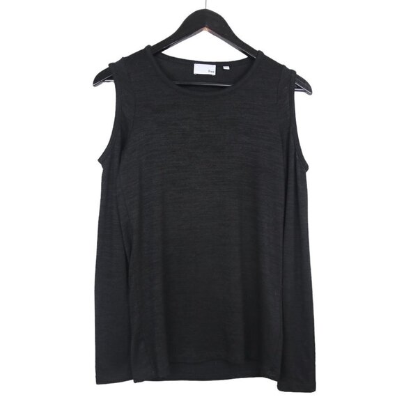 Aritzia Wilfred Free Arrington Cold Shoulder Top Black Size Medium - Picture 1 of 7